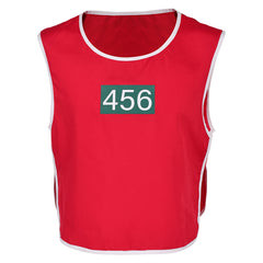 Squid Game Season 2 Seong Gi-hun Player 456 Red Vest Outfits Cosplay Costume 