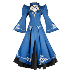 Fate/Stay Night Saber Alter Altria Pendragon Blue Skirt Outfits Cosplay Costume 