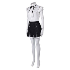 Stellar Blade (2024) Eve Sleeveless Top Black Skirt Outfits Cosplay Costume 