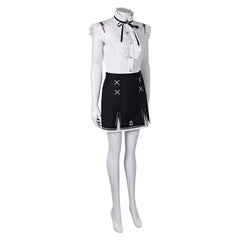 Stellar Blade (2024) Eve Sleeveless Top Black Skirt Outfits Cosplay Costume 