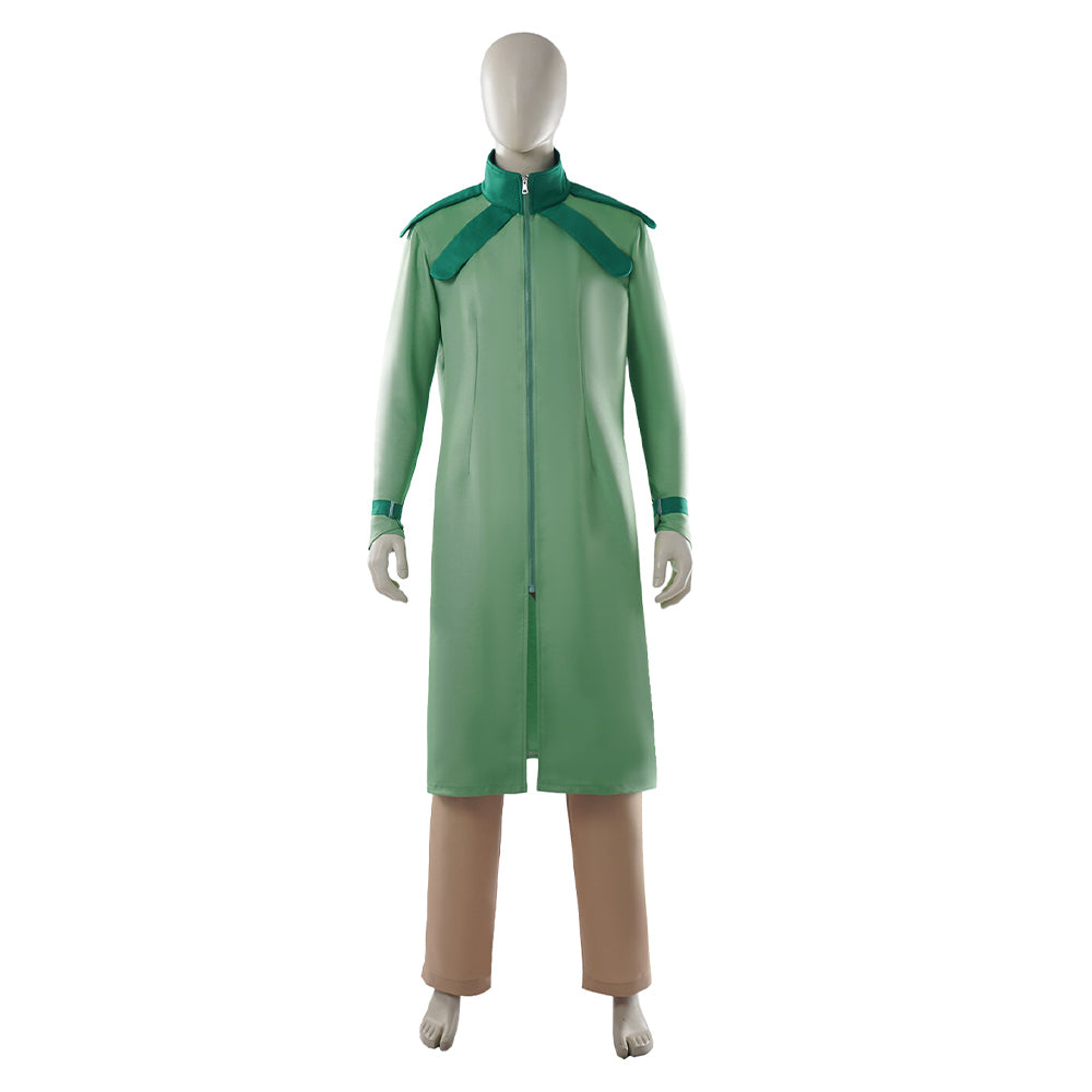 Steven Steel Green Coat Pants Set Outfits Cosplay Costume Halloween Suit