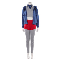 Stranger Things (2025) Eleven 11 Jane Hopper Blue Gray Set Outfits Cosplay Costume 