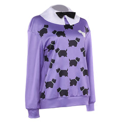 Stranger Things (2025) Erica Purple Sweatshirt Collar Set Outfits Cosplay Costume 