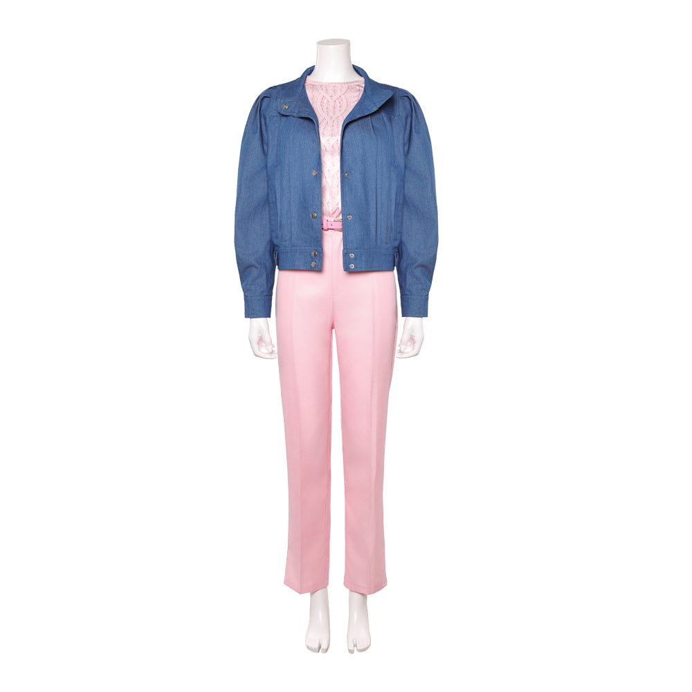 Stranger Things (2025) Max Mayfield Blue Jacket Pink Set Outfits Cosplay Costume 