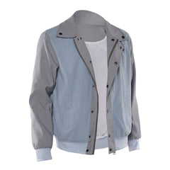 Stranger Things (2025) Mike Wheeler Blue Gray Jacket Outfits Cosplay Costume