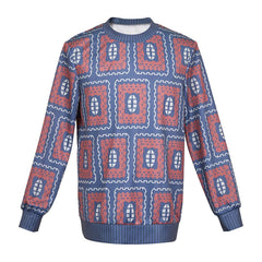 Stranger Things (2025) Mike Wheeler Blue Red Long Sleeve Shirt Cosplay Costume 
