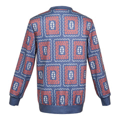 Stranger Things (2025) Mike Wheeler Blue Red Long Sleeve Shirt Cosplay Costume 