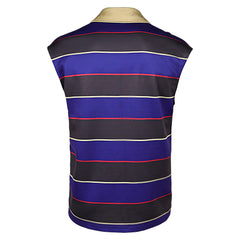 Stranger Things (2025) Mike Wheeler Striped Sleeveless Shirt Outfits Cosplay Costume
