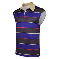 Stranger Things (2025) Mike Wheeler Striped Sleeveless Shirt Outfits Cosplay Costume