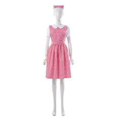 Stranger Things (2025) Nancy Wheeler White Red Striped Set Outfits Cosplay Costume