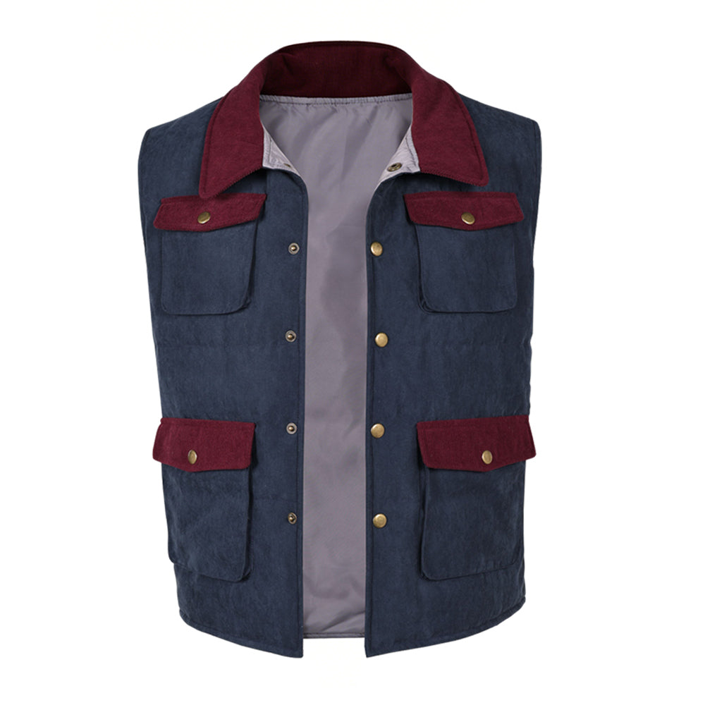 Stranger Things (2026) Will Byers Blue Red Vest Outfits Cosplay Costume