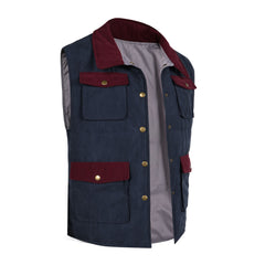 Stranger Things (2026) Will Byers Blue Red Vest Outfits Cosplay Costume