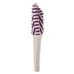 Stranger Things Nancy Wheeler Striped Shirt Set Outfits Cosplay Costume