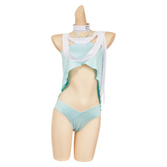 Street Fighter 6 AKI Blue Swimsuit Bandage Set Outfits Cosplay Costume