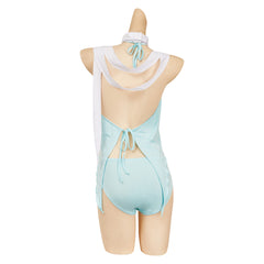 Street Fighter 6 AKI Blue Swimsuit Bandage Set Outfits Cosplay Costume