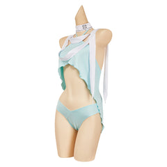 Street Fighter 6 AKI Blue Swimsuit Bandage Set Outfits Cosplay Costume