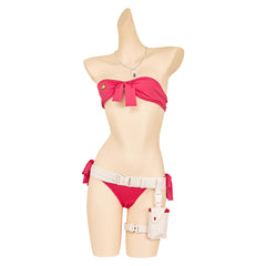 Street Fighter 6 Cammy Pink White Swimsuit Set Outfits Cosplay Costume