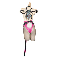 Street Fighter 6 Han Juri Pink Sexy Bunny Outfits Cosplay Costume 