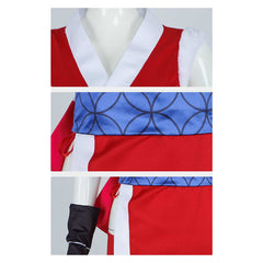 Street Fighter 6 Mai Shiranui Red Dress Set Outfits Cosplay Costume