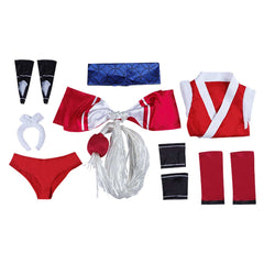 Street Fighter 6 Mai Shiranui Red Dress Set Outfits Cosplay Costume