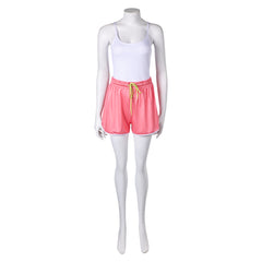 Street Fighter 6 Mai Shiranui White Top Pink Shorts Outfits Cosplay Costume