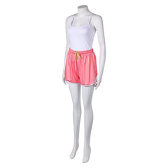 Street Fighter 6 Mai Shiranui White Top Pink Shorts Outfits Cosplay Costume