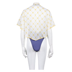 Street Fighter 6 Manon Blue Swimsuit Shawl Set Outfits Cosplay Costume
