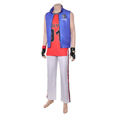 Street Fighter 6 Terry Bogard Blue Red Set Outfits Cosplay Costume 