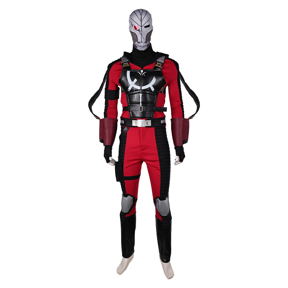 Suicide Squad: Kill The Justice League (2024) Deadshot Red Outfits Cosplay Costume Halloween Carnival Suit