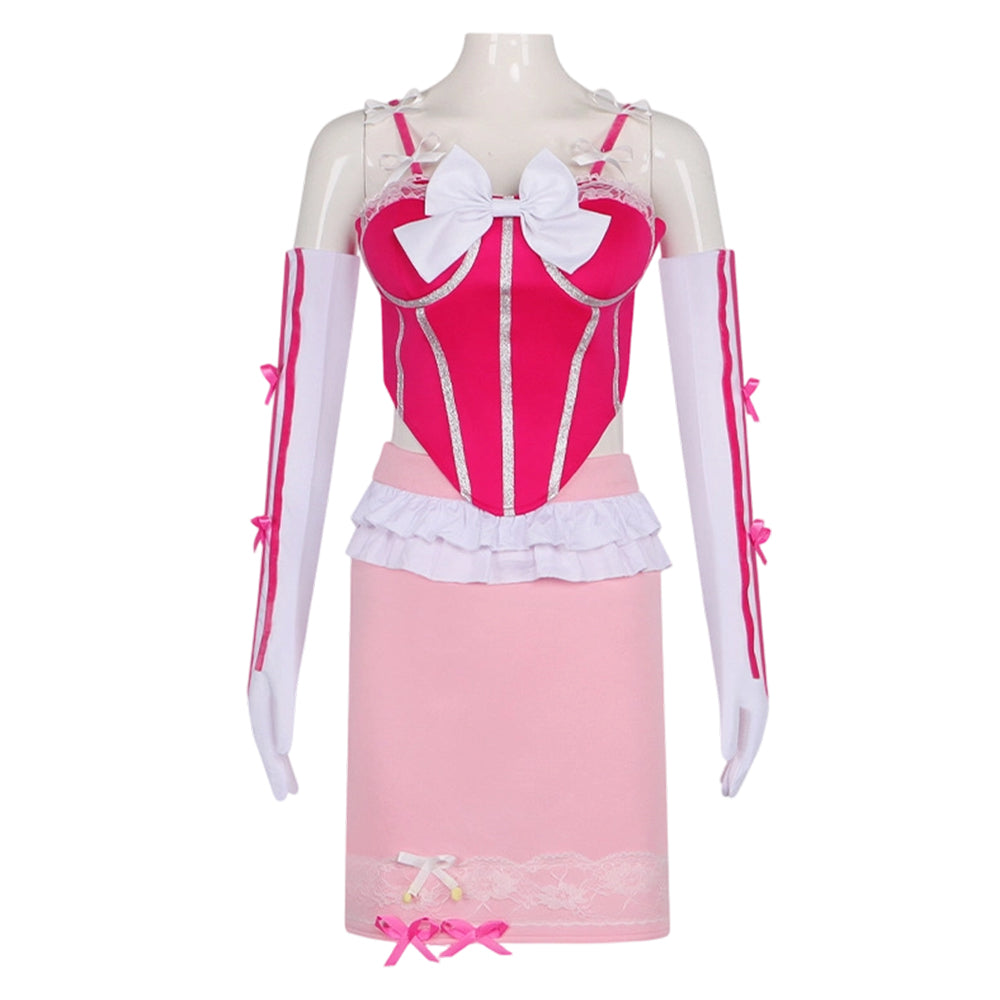 Super Mario Princess Peach Barbie Style Y2K Pink Set Outfits Cosplay Costume 