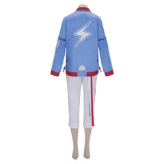 Tamamo Cross Blue White Jacket Pants Set Outfits Cosplay Costume