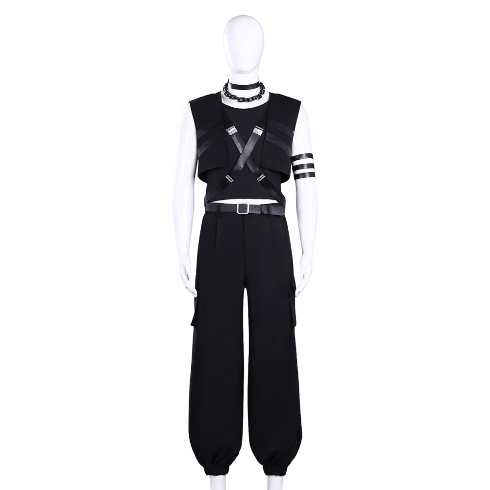 Tamon's B-Side (2026) Rintarou Kai Black Vest Set Outfits Cosplay Costume