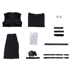 Tamon's B-Side (2026) Rintarou Kai Black Vest Set Outfits Cosplay Costume