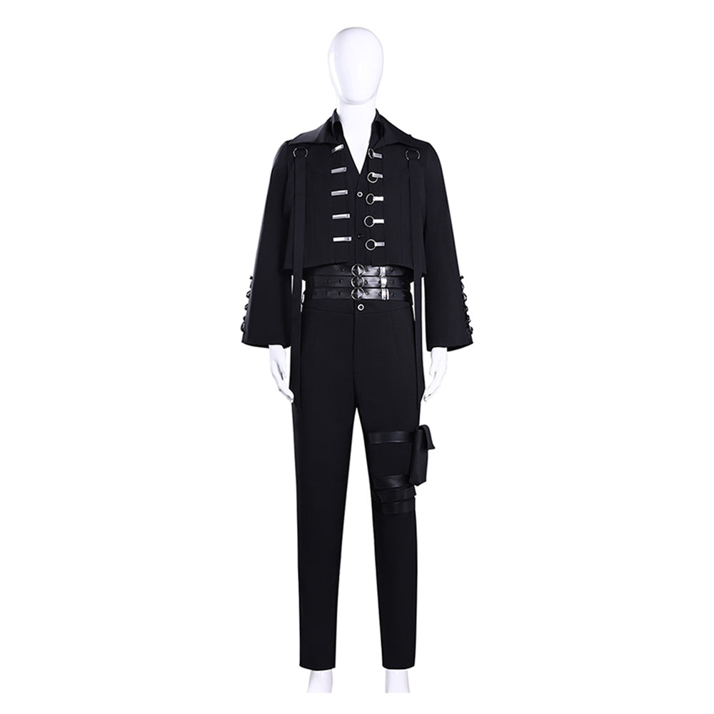 Tamon's B-Side (2026) Tamon Fukuhara Black Set Outfits Cosplay Costume 