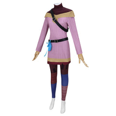 Tangled Cassandra Purple Set Outfits Cosplay Costume Carnival Suit 
