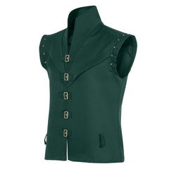 Tangled Flynn Rider Prince Green Vest Outfits Cosplay Costume Halloween Suit