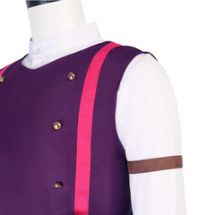 Tangled Varian Purple Vest Set Outfits Cosplay Costume Halloween Carnival Suit 