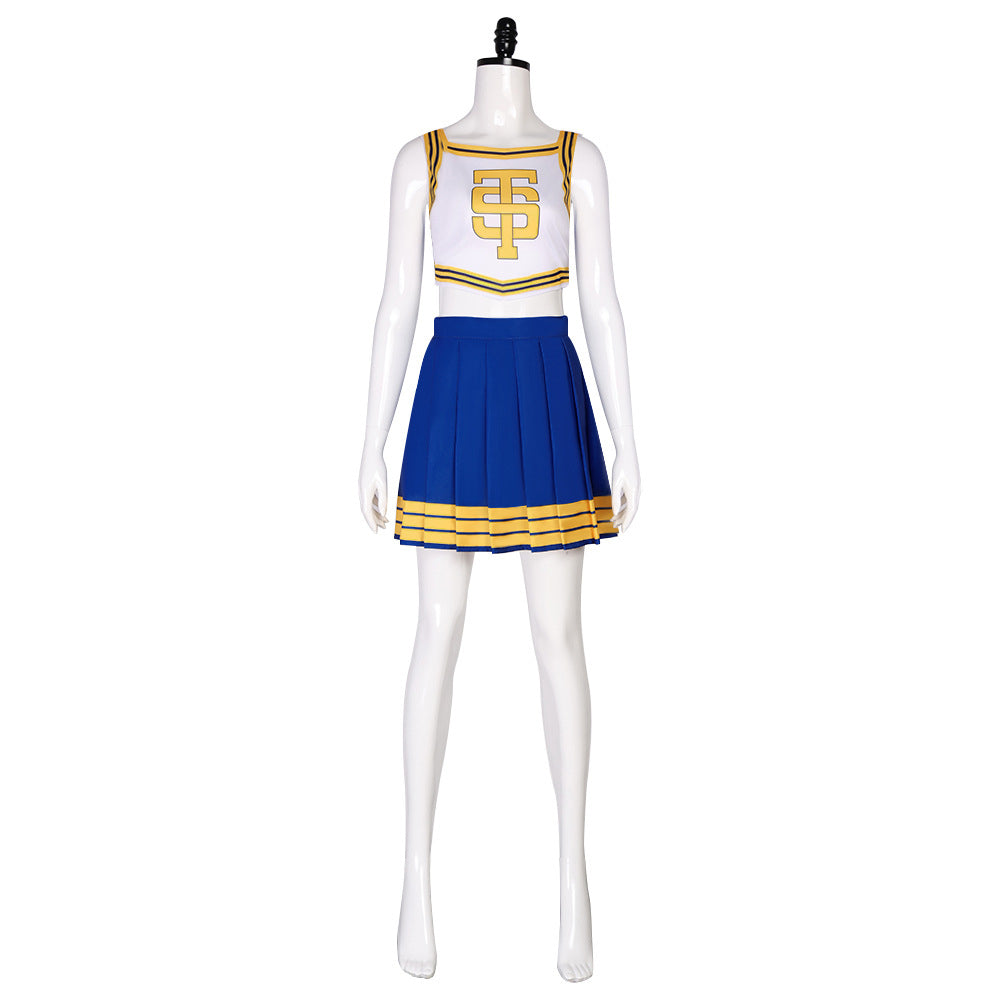 Taylor Swift Cheerleader Blue White Outfits Cosplay Costume Halloween Carnival Suit 