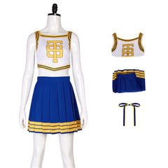 Taylor Swift Cheerleader Blue White Outfits Cosplay Costume Halloween Carnival Suit 