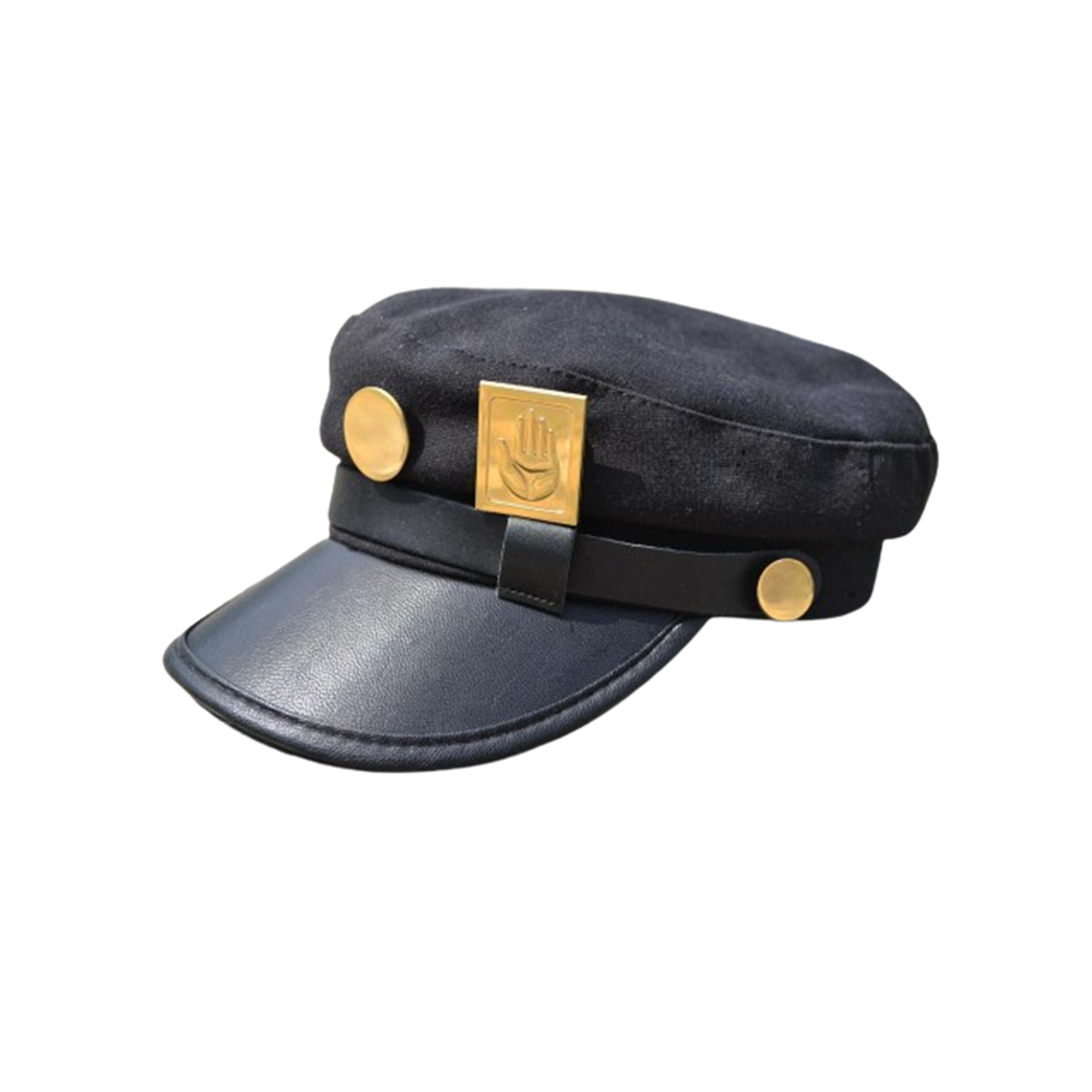 Anime Jotaro Kujo Black Hat Cosplay Cap Halloween Props