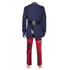 Tekken 8 Steve Fox Blue Red Boxer Outfits Cosplay Costume Carnival Suit  