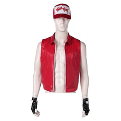 Tekken 8 Terry Bogard Red Jacket Hat Gloves Set Outfits Cosplay Costume