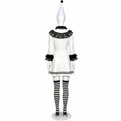 Terrifier 4 (2026)  Art The Clown Black White Dress Set Outfits Cosplay Costume