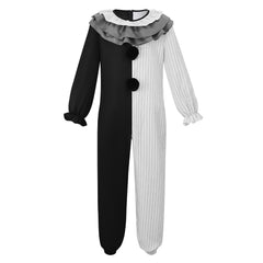 Terrifier 4 (2026) Art The Clown Layered Collar Jumpsuit Set Outfits Halloween Cosplay Costume ​