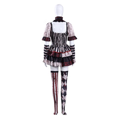 Terrifier 4 (2026) Art The Clown Striped Black Red Dress Set Outfits Cosplay Costume