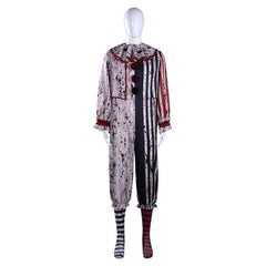Terrifier 4 (2026) Art The Clown Striped Black Red Jumpsuit Set Outfits Cosplay Costume