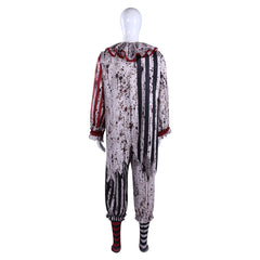 Terrifier 4 (2026) Art The Clown Striped Black Red Jumpsuit Set Outfits Cosplay Costume
