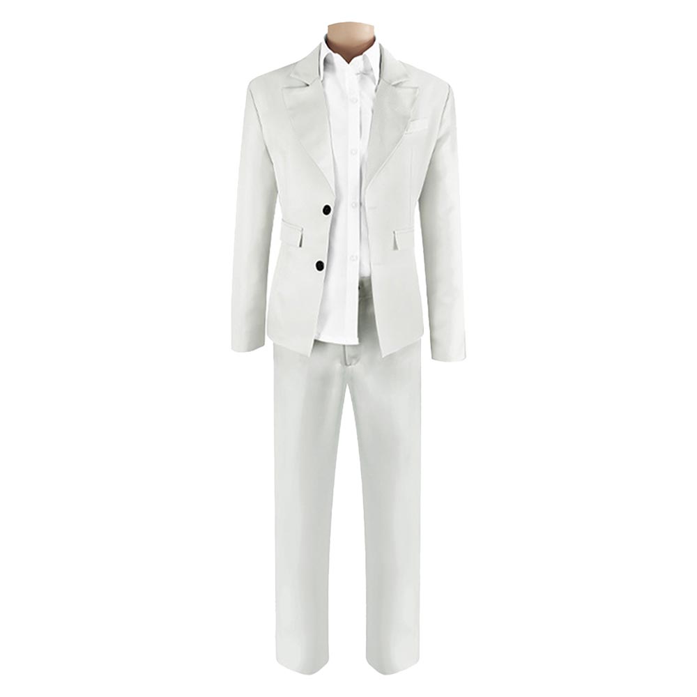 The Bad Guys Mr. Wolf White Suit Set Outfits Cosplay Costume 