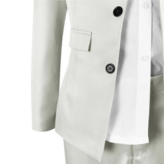 The Bad Guys Mr. Wolf White Suit Set Outfits Cosplay Costume 