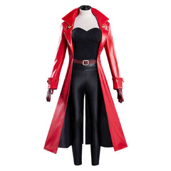 The Bride Of Frankenstein The Bride Red Jacket Coat Set Outfits Cosplay Costume 